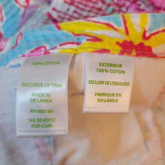 Lilly Pulitzer Bright Floral Cotton Shorts Size 4 - Picture 6 of 7